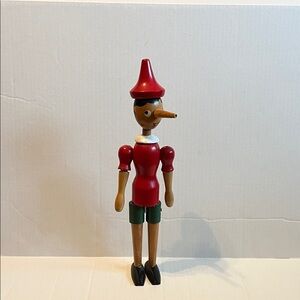 Wooden Pinocchio Figurine